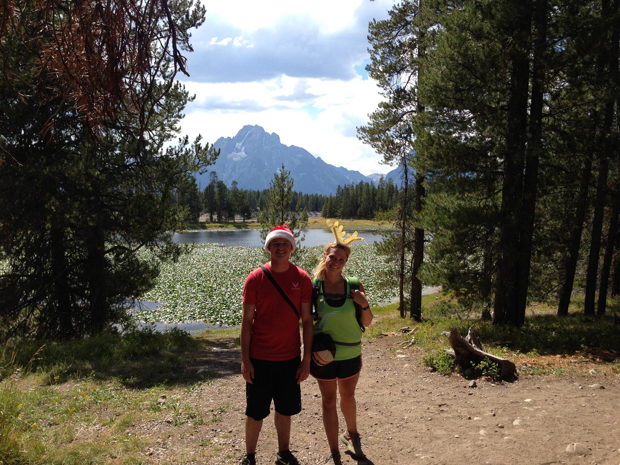 Christmas photo in the Tetons. August 2013.
