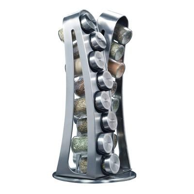 Product description page - Kamenstein® Stainless Steel 16-Jar Tower Spice Rack