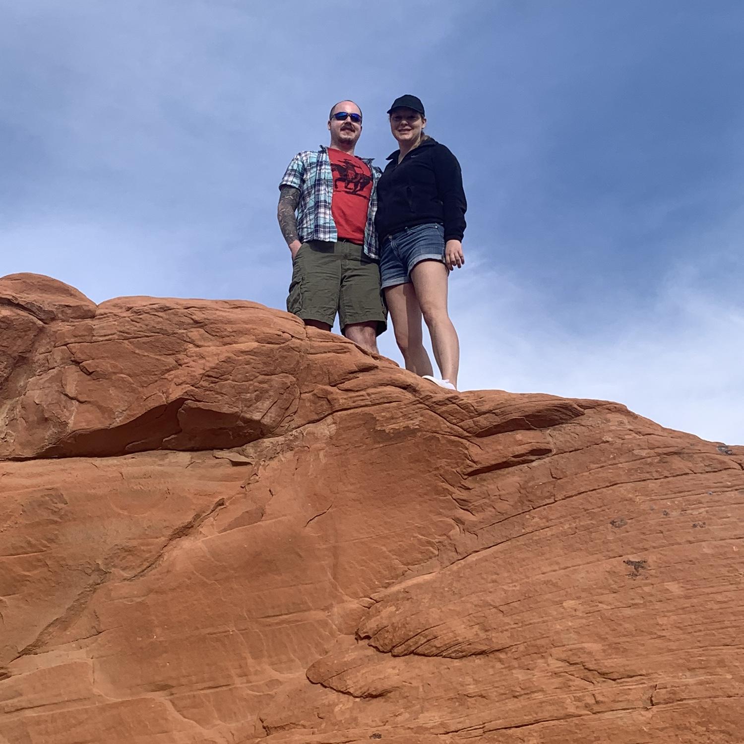 Visiting the Valley of Fire outside of Las Vegas!