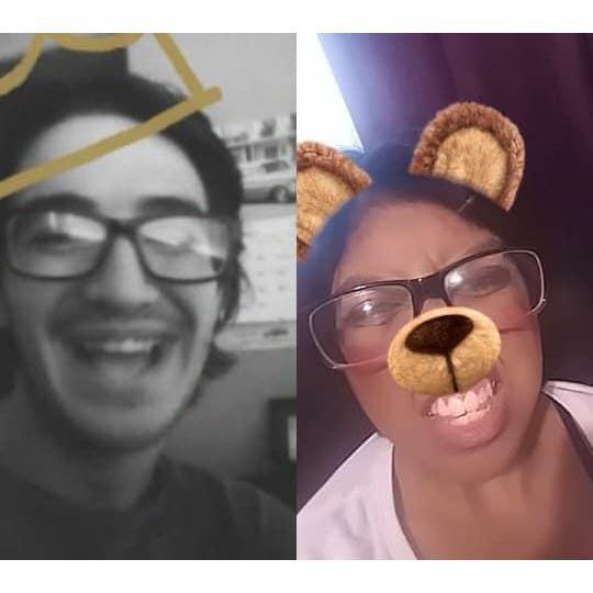 Those times when we used to video chat a lot because we missed each other's faces and he lived way up the hill. He did not have a car at that time.