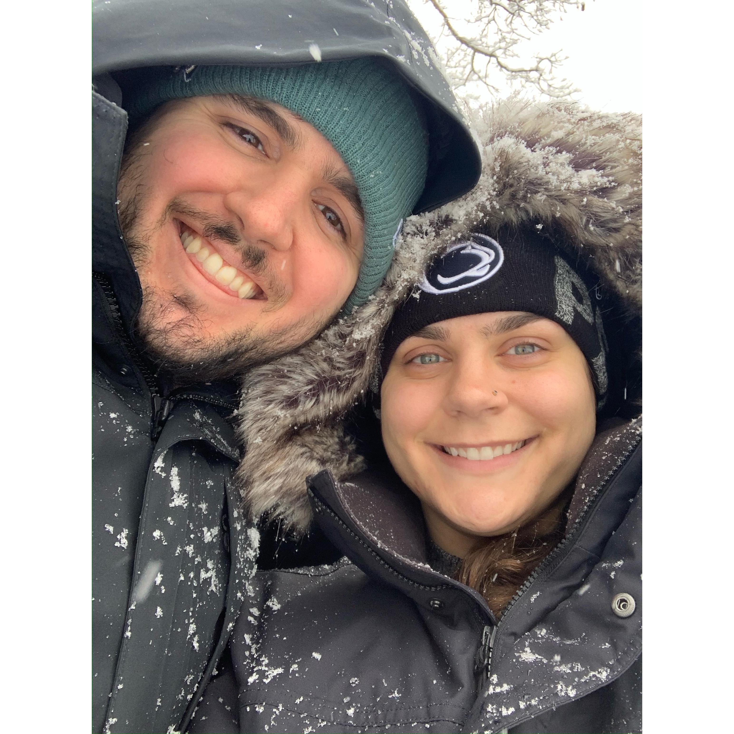 First big snow in the new house- January 2021.