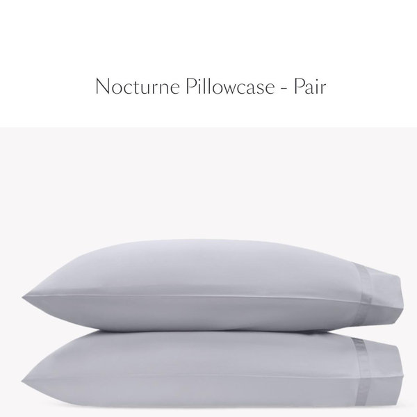 MATOUK Nocturne Pillowcase - Pair (King) Color Elephant