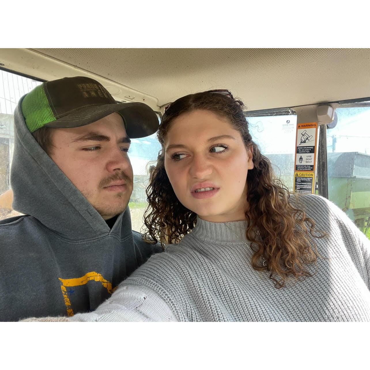 Me giving Mikey attitude and him giving it right back!