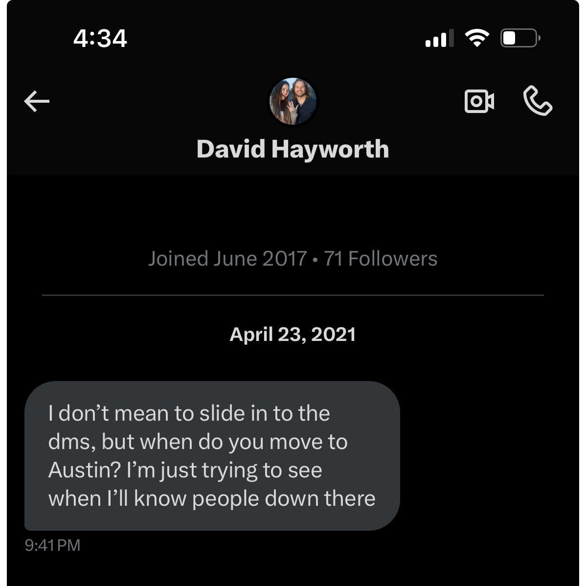 The DM that started it all<3