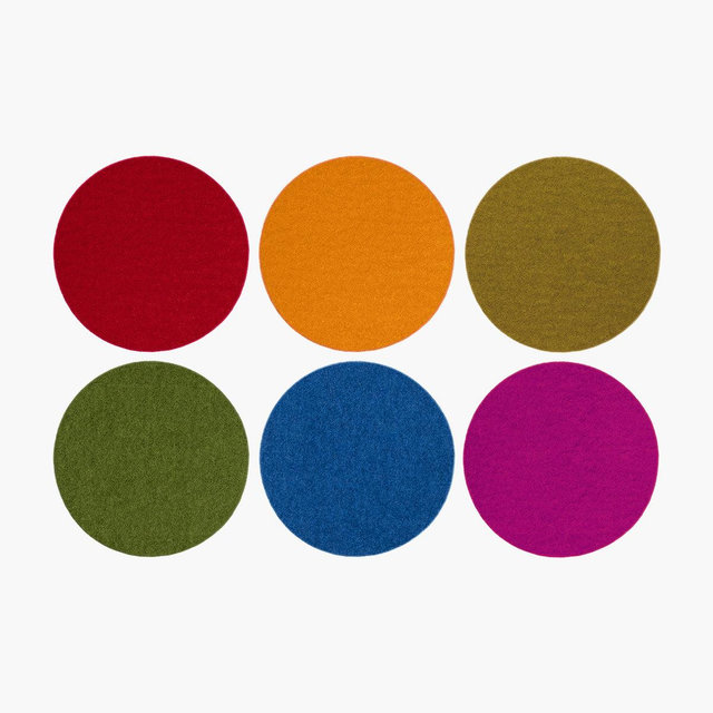 Bierfilzl Merino Wool Felt Coaster Set