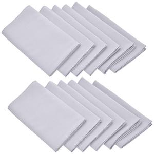 LinenTablecloth 17-Inch Polyester Napkins (1-Dozen) White