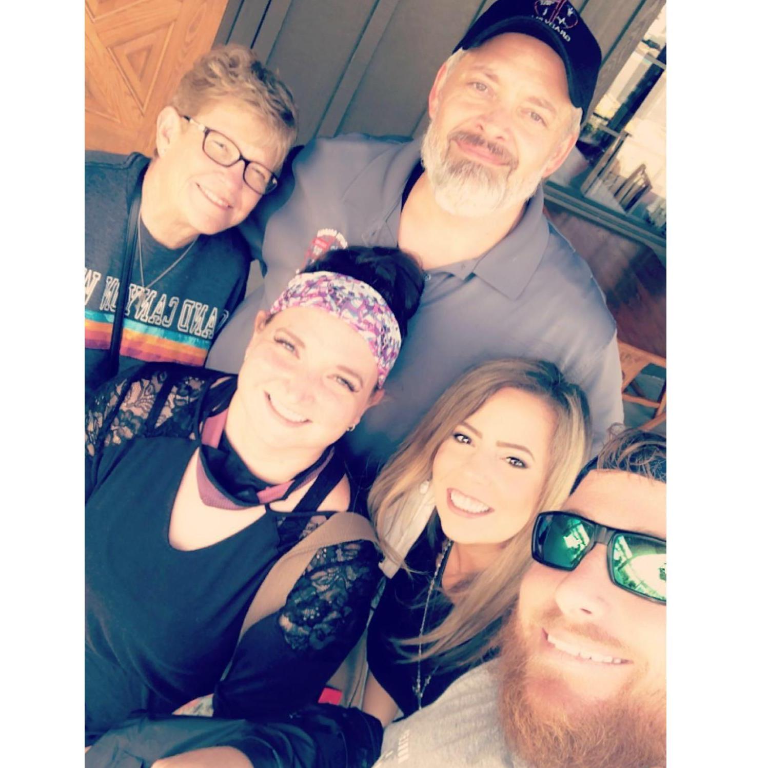 Family Cracker Barrel trip to visit Bro and Elizabeth.