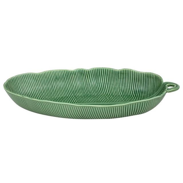 Bordallo Pinheiro Banana Leaf Salad Serving Bowl, 20 1/2", Green