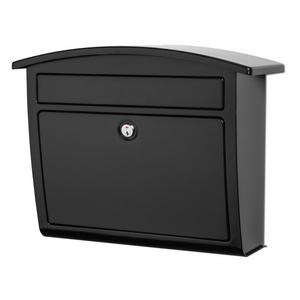 Architectural Mailboxes Dal Rae 16.4-in W x 13-in H Metal Black Lockable Wall Mount Mailbox