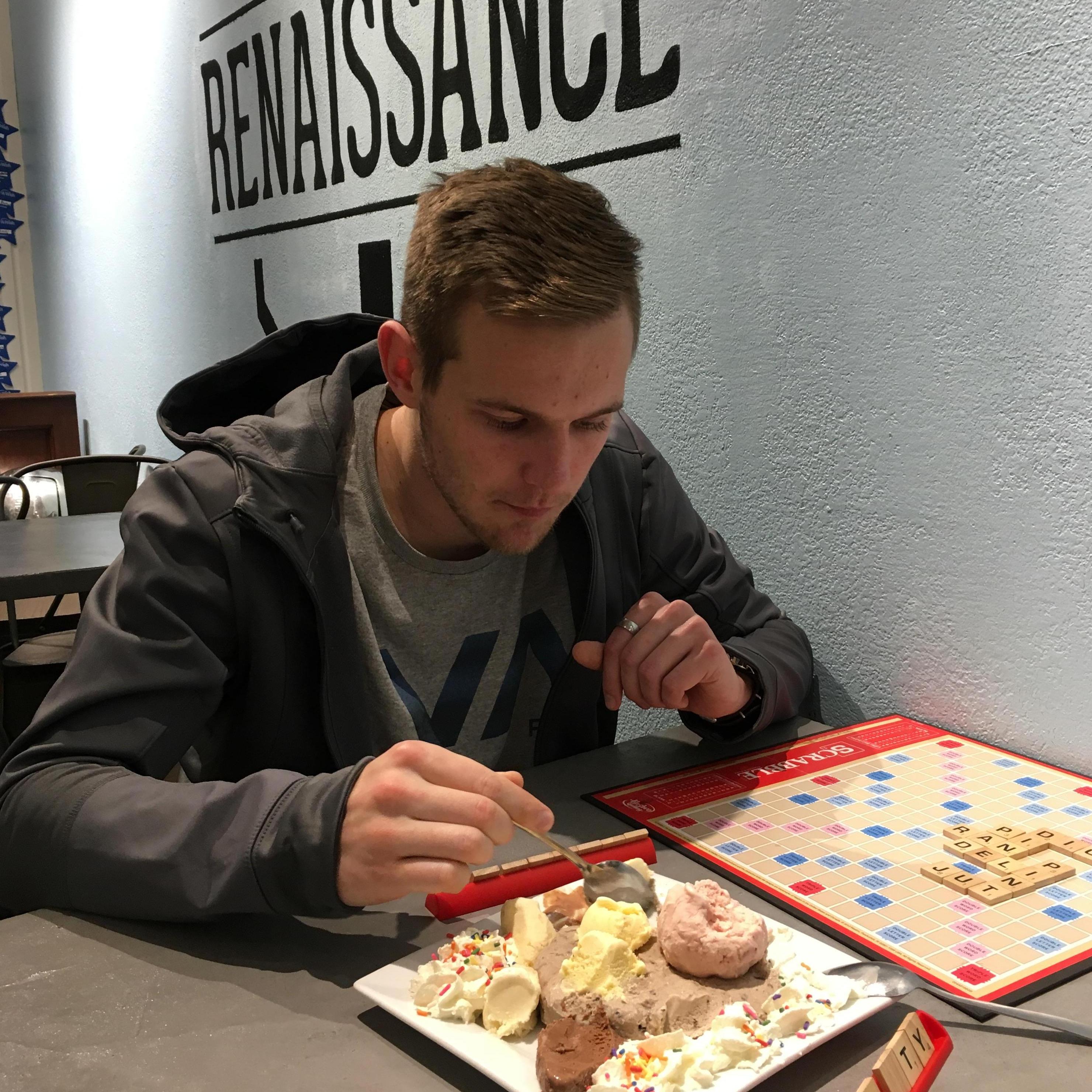ice cream & games: two of Jeff's favorite things on the whole planet.