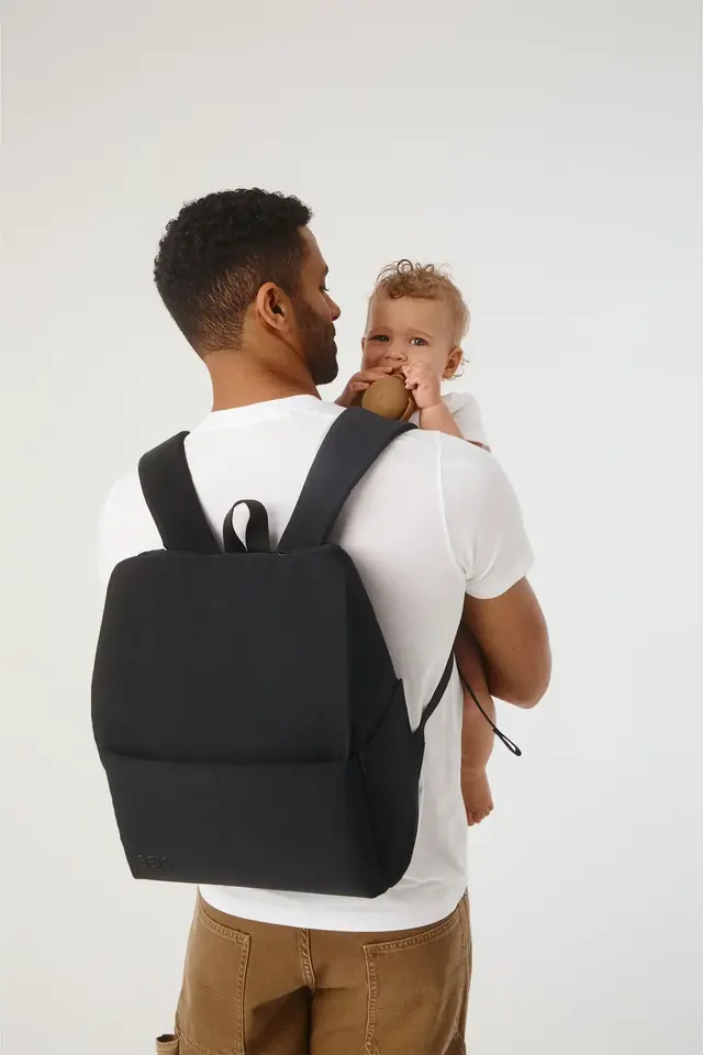 The Everyday Diaper Backpack in Black Nylon