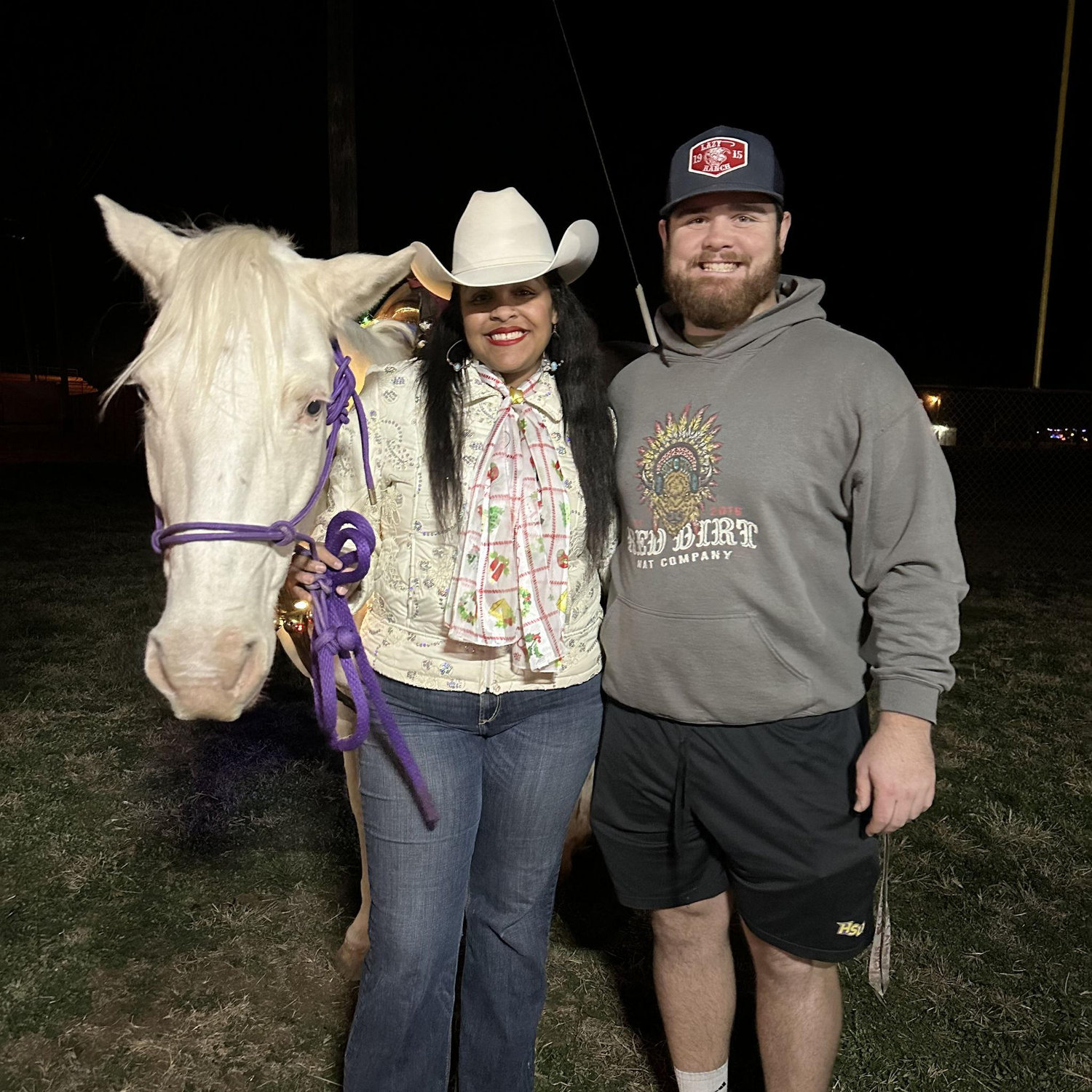 One of Ataysia's rodeos (he always comes to support)!