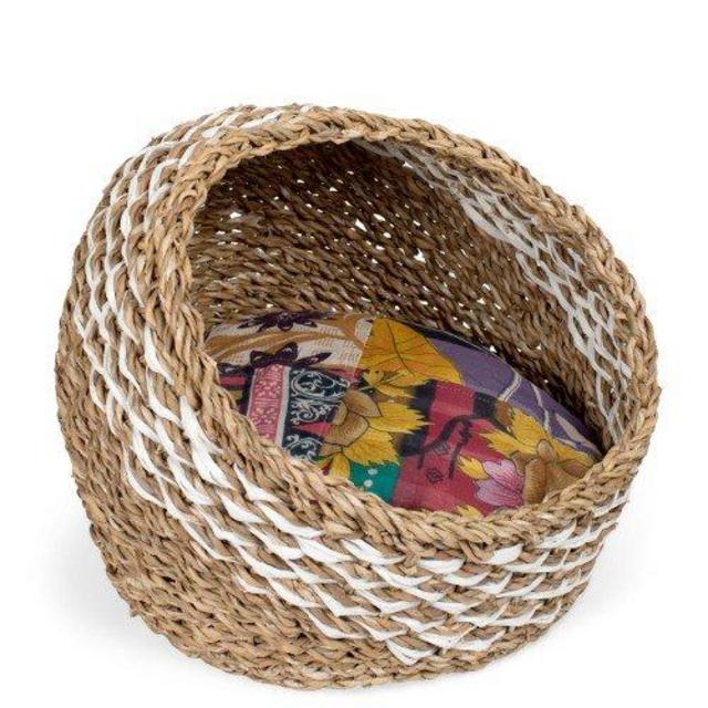 Recycled Sari Cat Basket