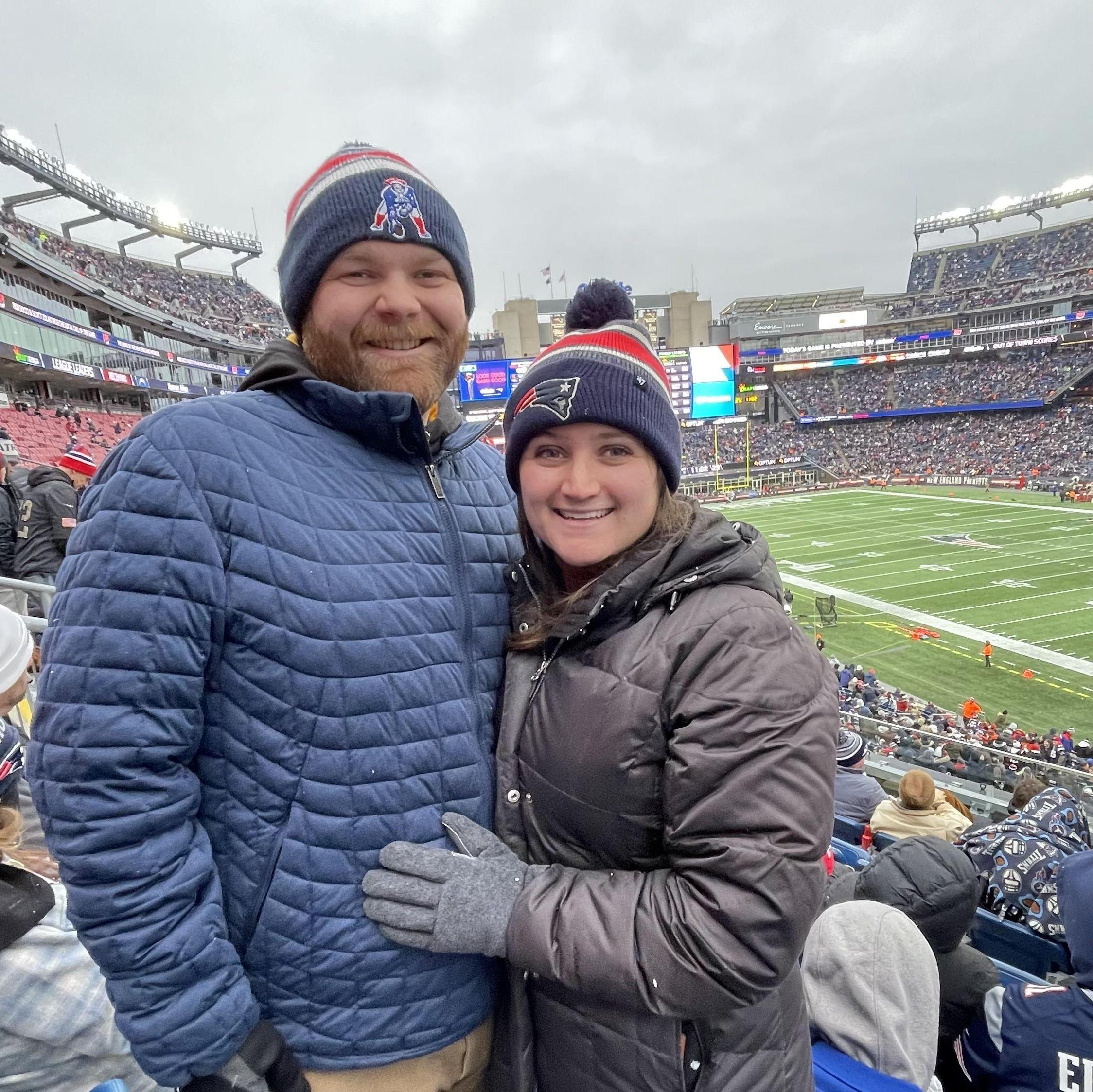 Joe continues to try to make Katie a football fan... maybe one day. 
November, 2021