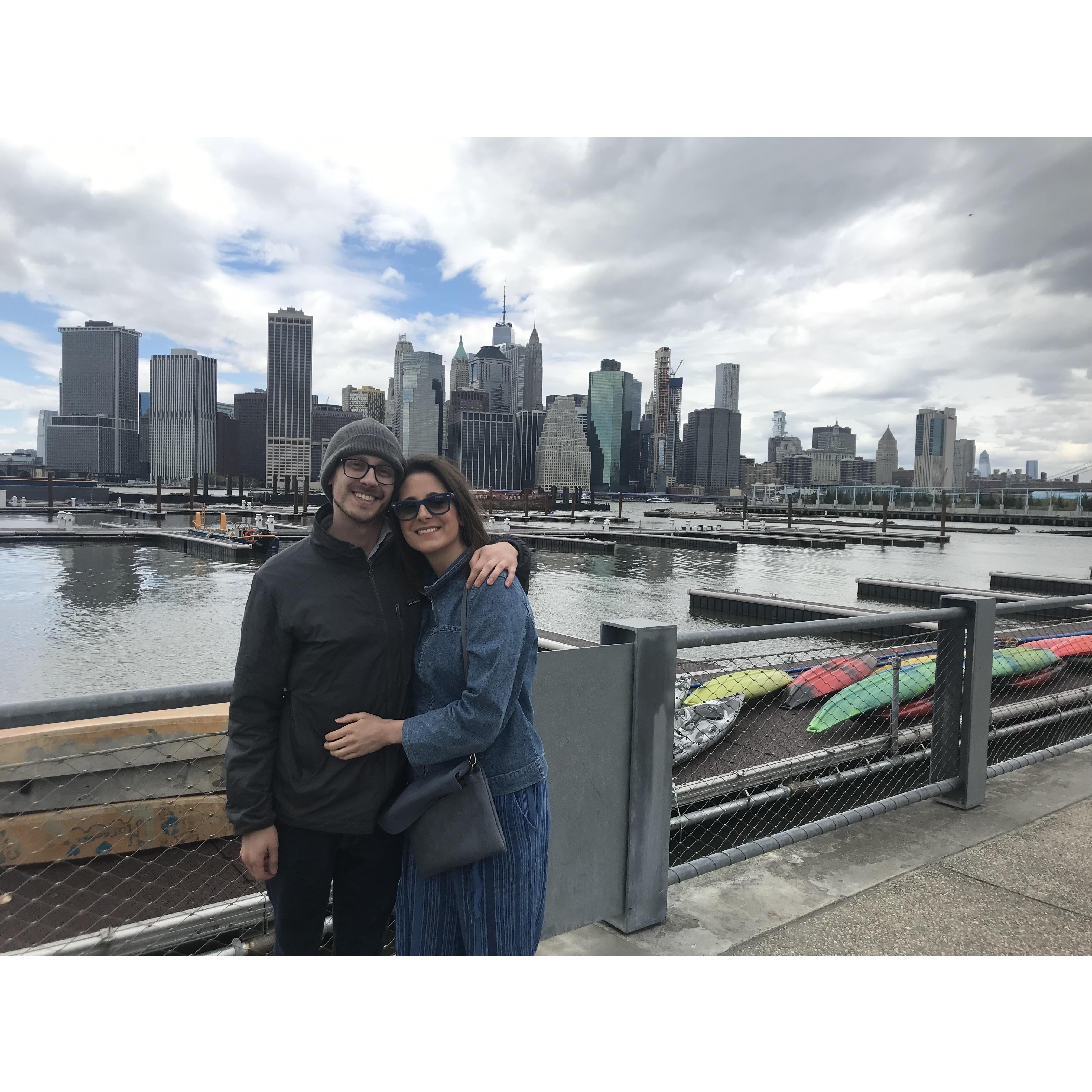 I'm pretty sure this is from a day we spent in Brooklyn. We walked around with Juliana for a while that day. It was super windy.