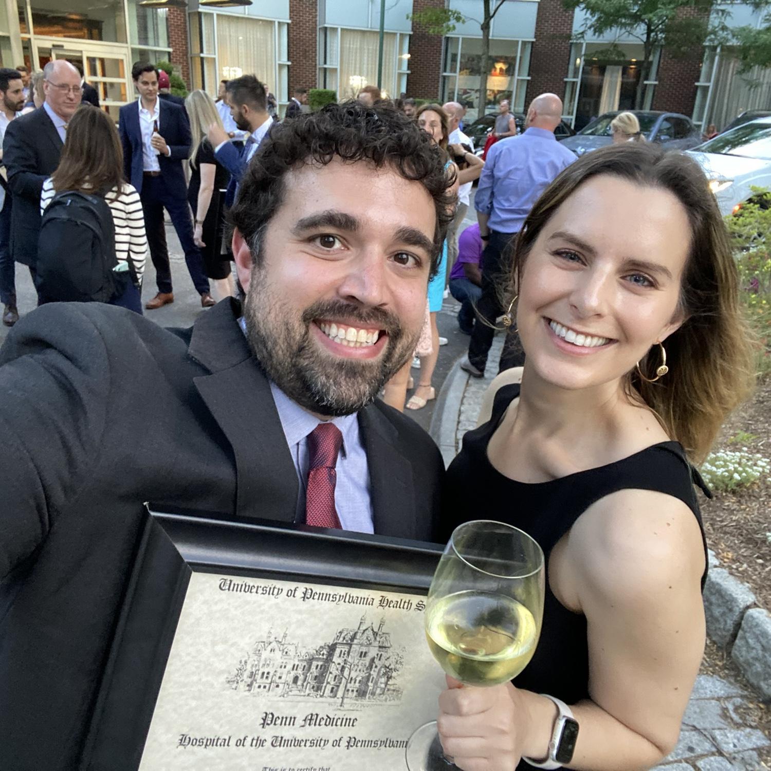 Daniel's fellowship graduation! Ignore my sternocleidomastoid