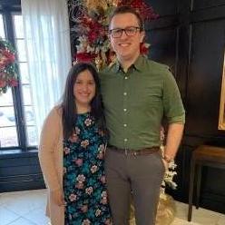 Celebrating Eric's 30th birthday with a holiday brunch with family
