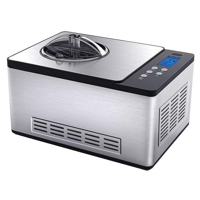 Whynter ICM-220SSY Stainless Steel Ice Cream Maker 2 Quart Capacity Bowl & Yogurt Function, Yogurt