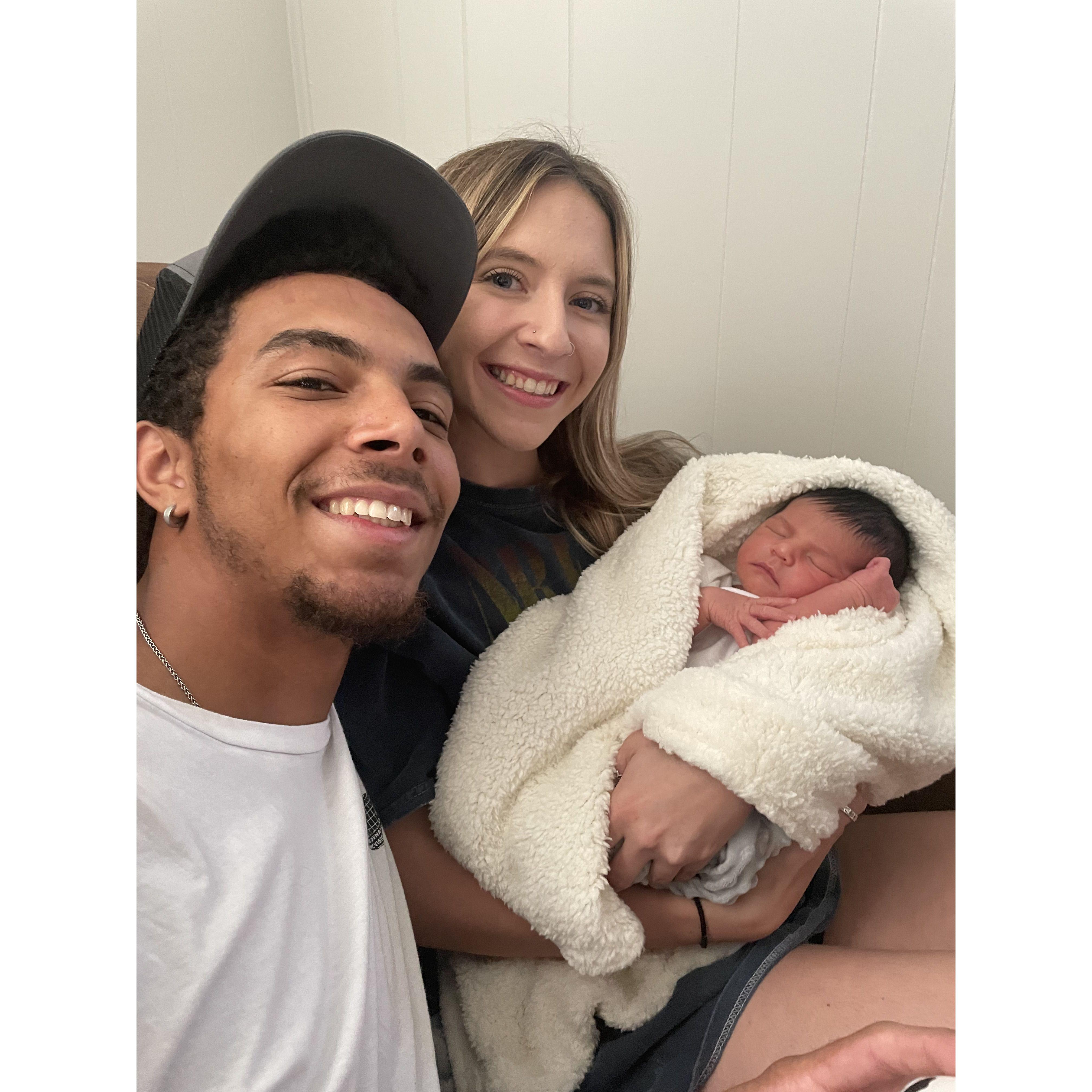 Meeting our nephew for the first time <3