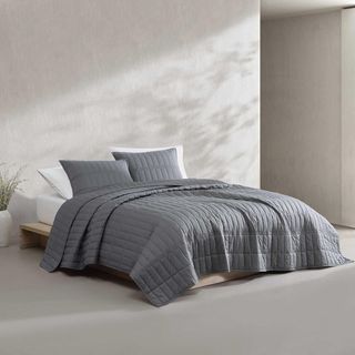Washed Percale 3-Piece Quilt Set