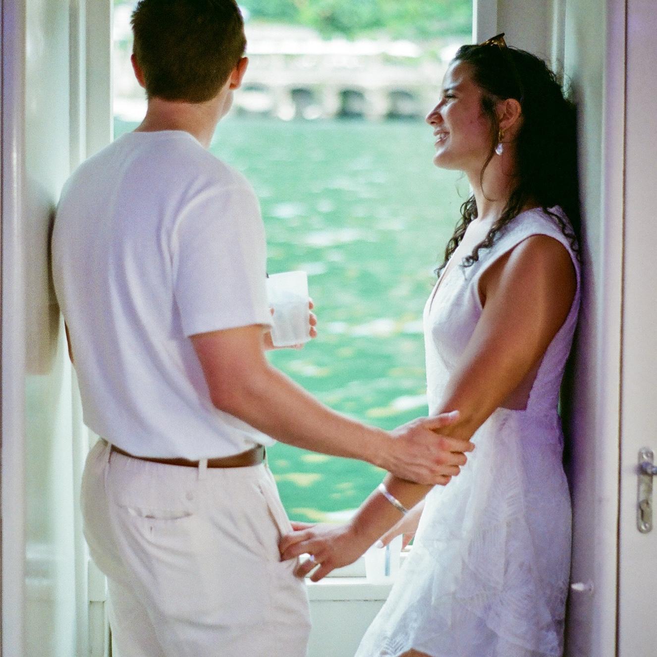 Celebrating love.. in Italy… on a boat!