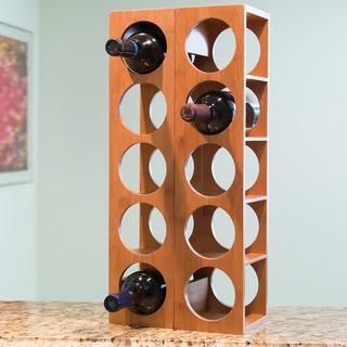 Bamboo Stackable Wine Rack