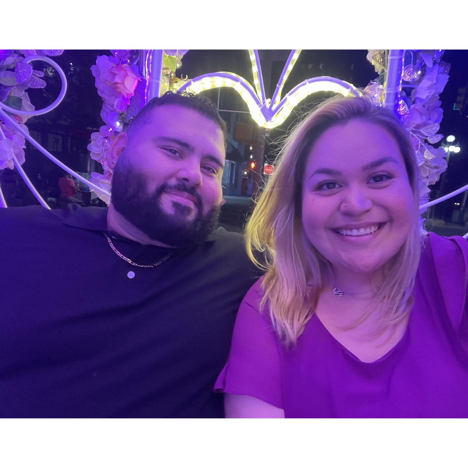 One year Anniversary date in Downtown SA, 2023 💜