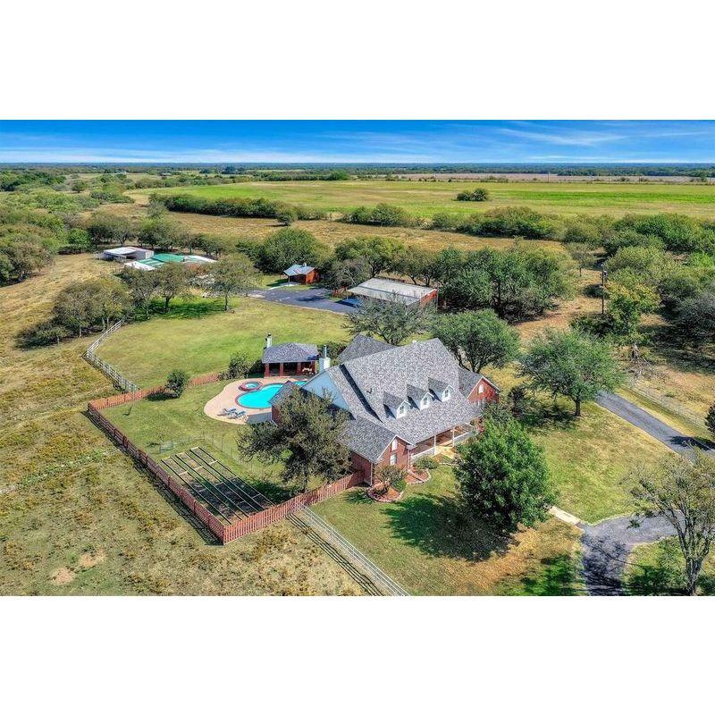 The wedding ceremony will be held outdoors at The M Ranch (weather permitting), reception to follow in the barn