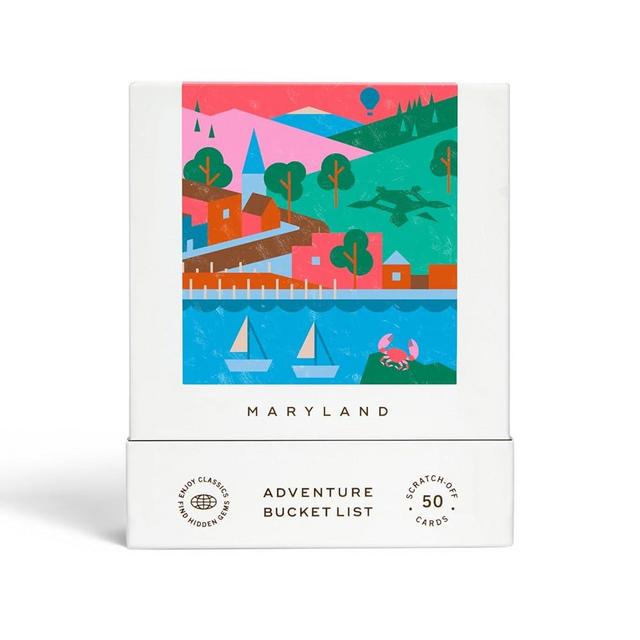 Maryland Adventure Bucket List: 50 Scratch-Off Cards for Outdoor Activities, Tourist Attractions, and Road Trips - Perfect Travel Gift and Guide for Exploring