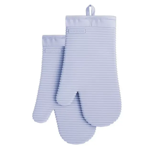 KitchenAid® Ribbed Silicone Oven Mitt in Lavender (Set of 2)