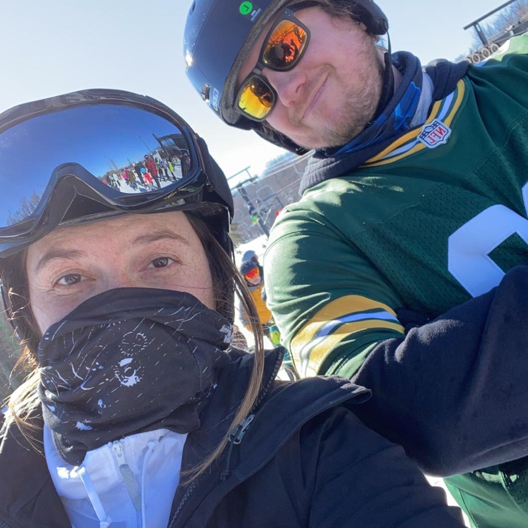 First time skiing together