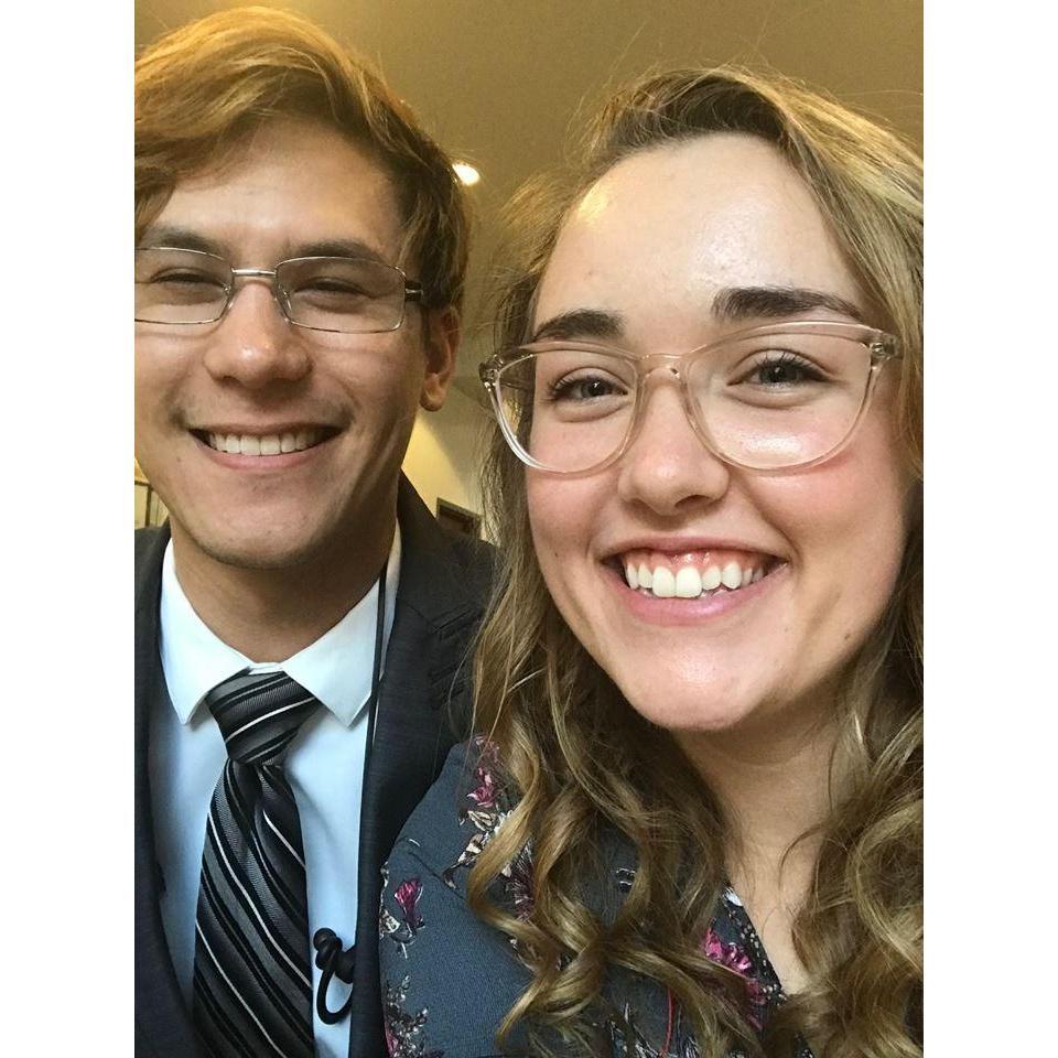 We had matching hair so a selfie was needed