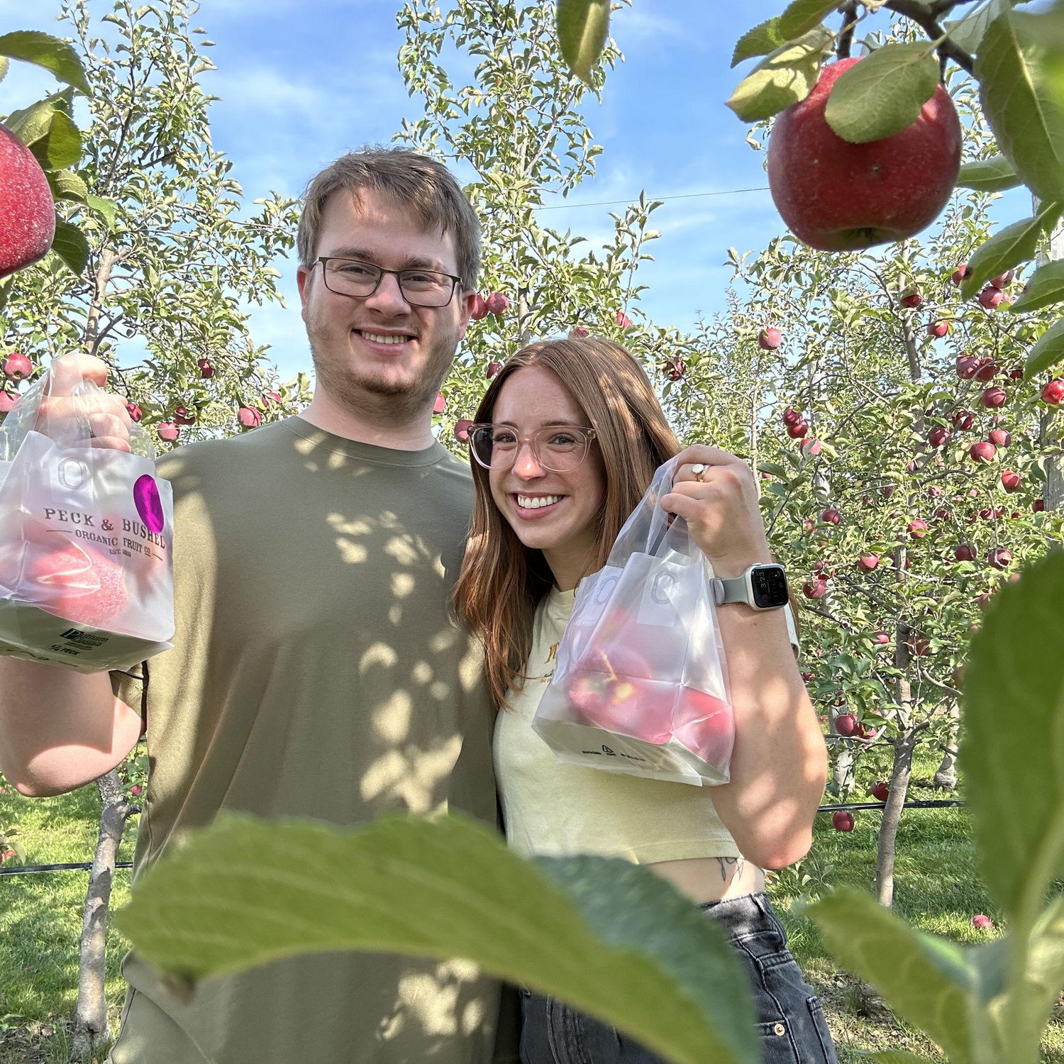 First apple-picking date.