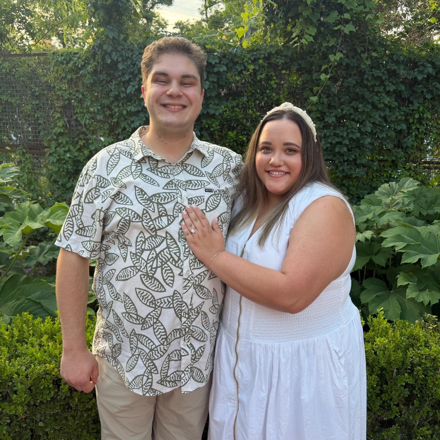 Photo taken from Caitlyn and Jaxon’s engagement celebration!
