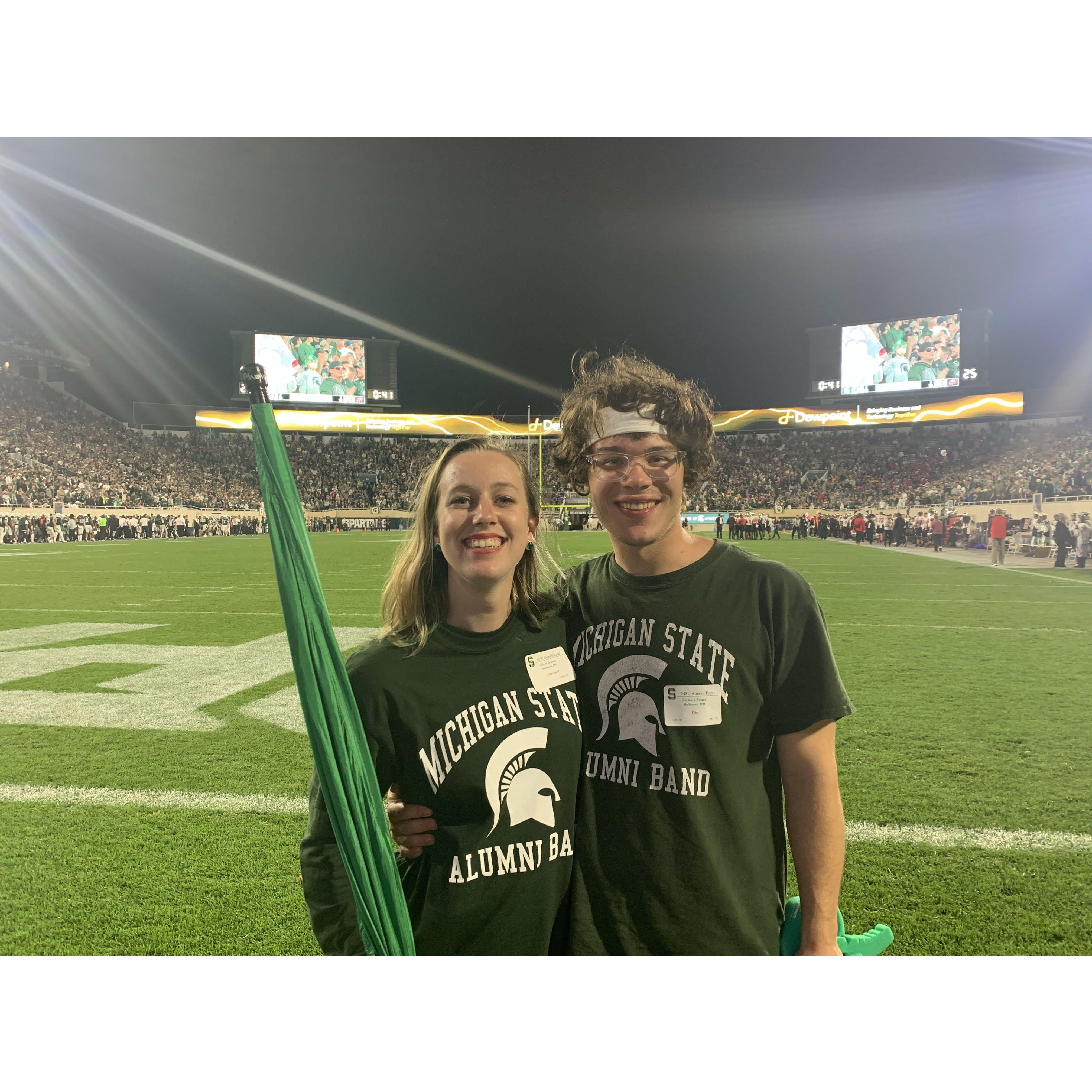 Reliving the glory days at Alumni Band in Spartan Stadium