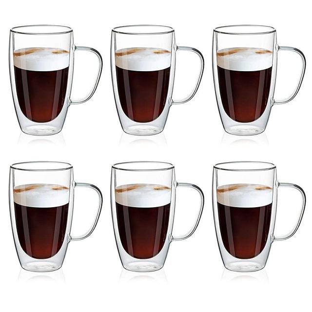 Sweese 405.003 Porcelain Stackable Espresso Cups with Saucers and Metal  Stand - 4 Ounce for Specialty Coffee