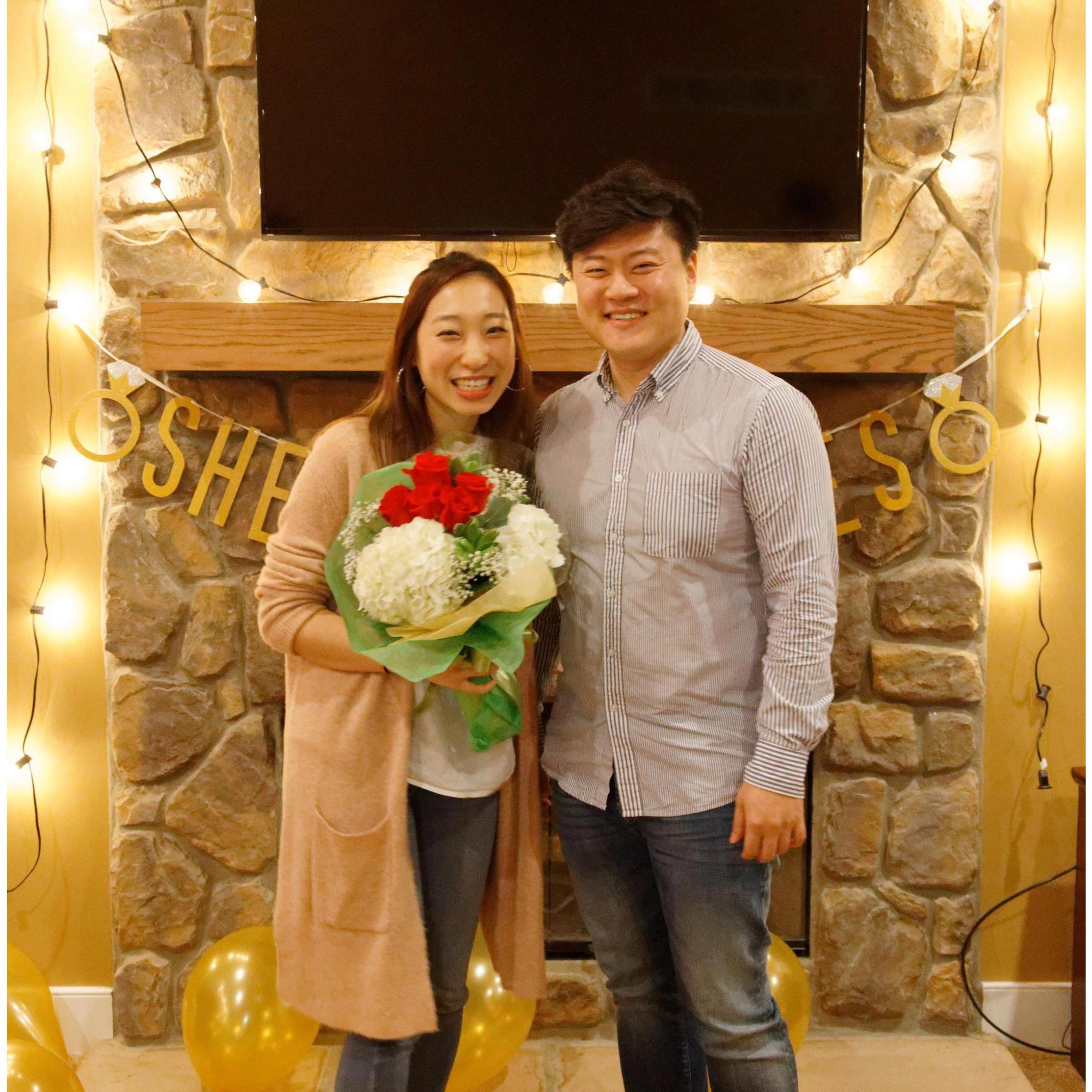 He asked, she said YES💍 11.03.2019