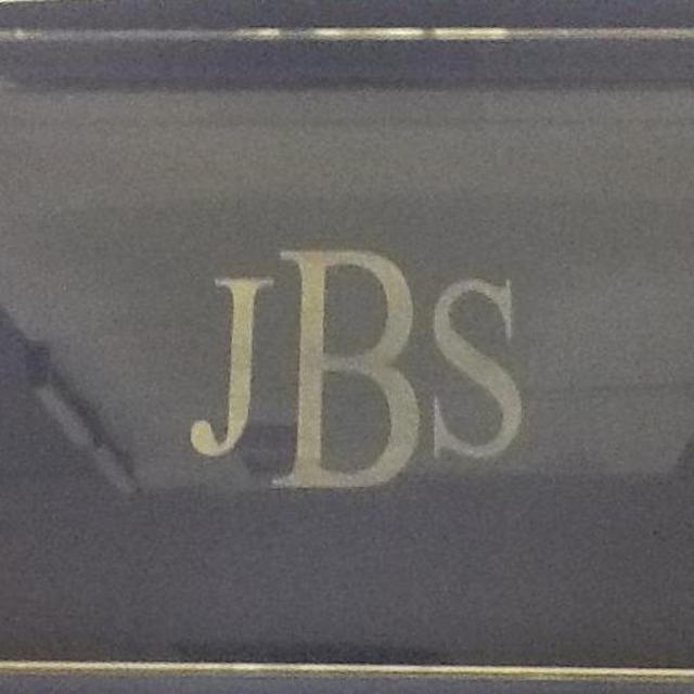 Monogrammed Lucite Tray large