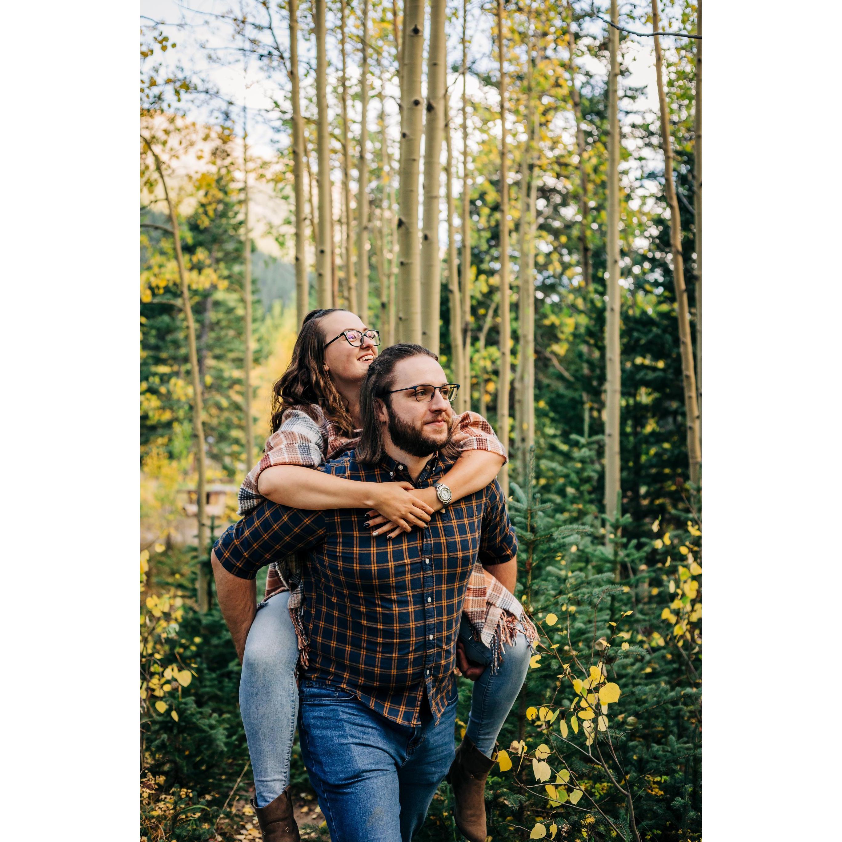 September 2021 - Our engagement photo shoot on Guanella Pass