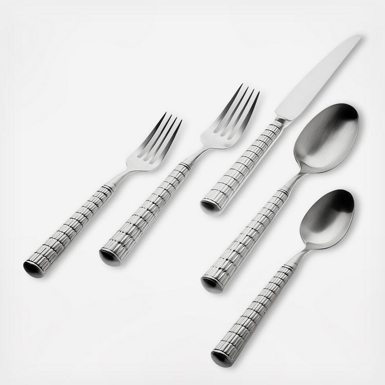 Cubit Matte Black 18/10 Stainless Steel 20 Piece Flatware Set