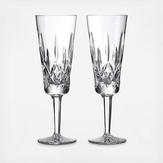 Lismore Champage Flute Glass, Set of 2