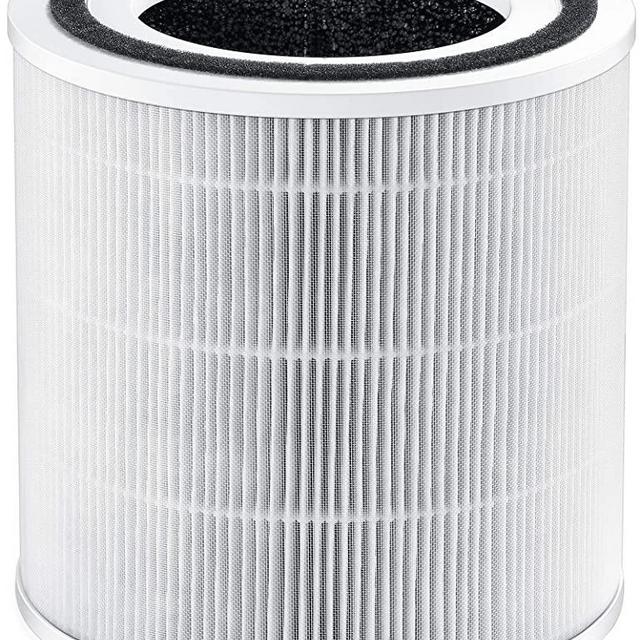 TaoTronics Air Purifier Replacement TT-AP005, 3-in-1 H13 HEPA Filter, White