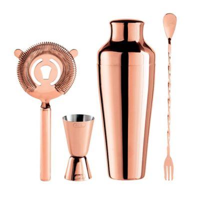 Oggi™ 4-Piece Stainless Steel Bar Set in Copper