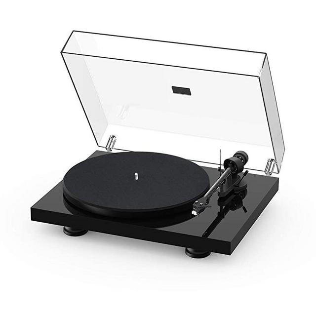 Pro-Ject Debut Carbon EVO, Audiophile Turntable with Carbon Fiber tonearm, Electronic Speed Selection and pre-Mounted Sumiko Rainier Phono Cartridge (High Gloss Black)