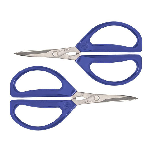 Joyce Chen Original Unlimited Kitchen Scissors All Purpose Kitchen Shears With Comfortable Handles, Blue, 2 Pack