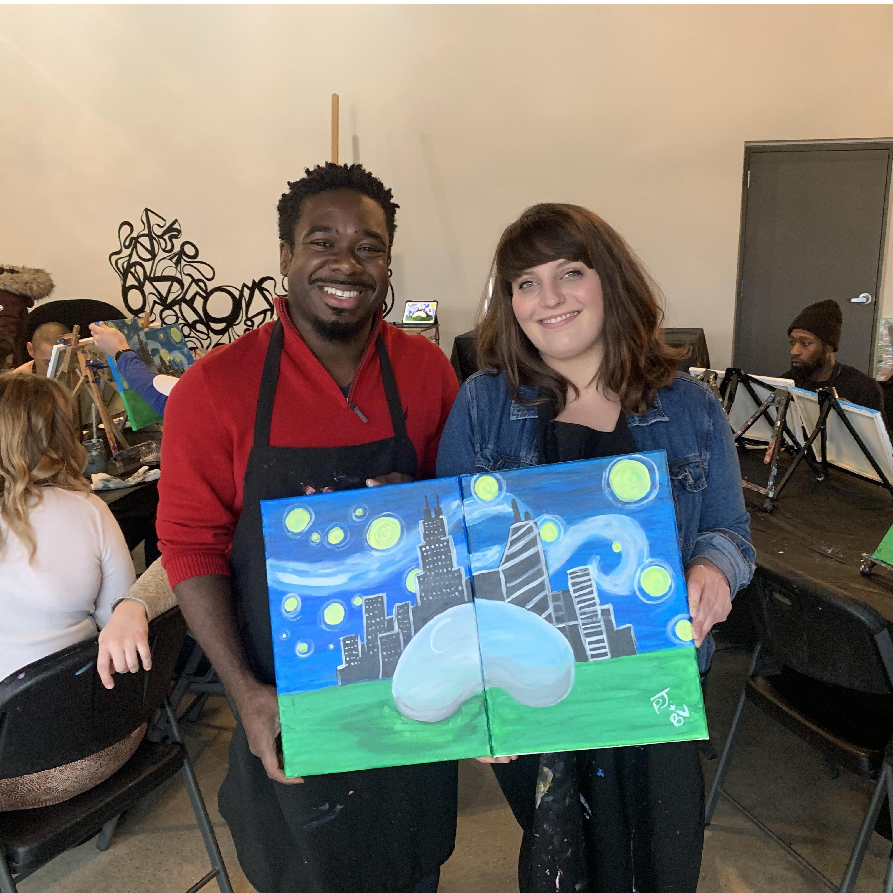 Our first paint and sip!