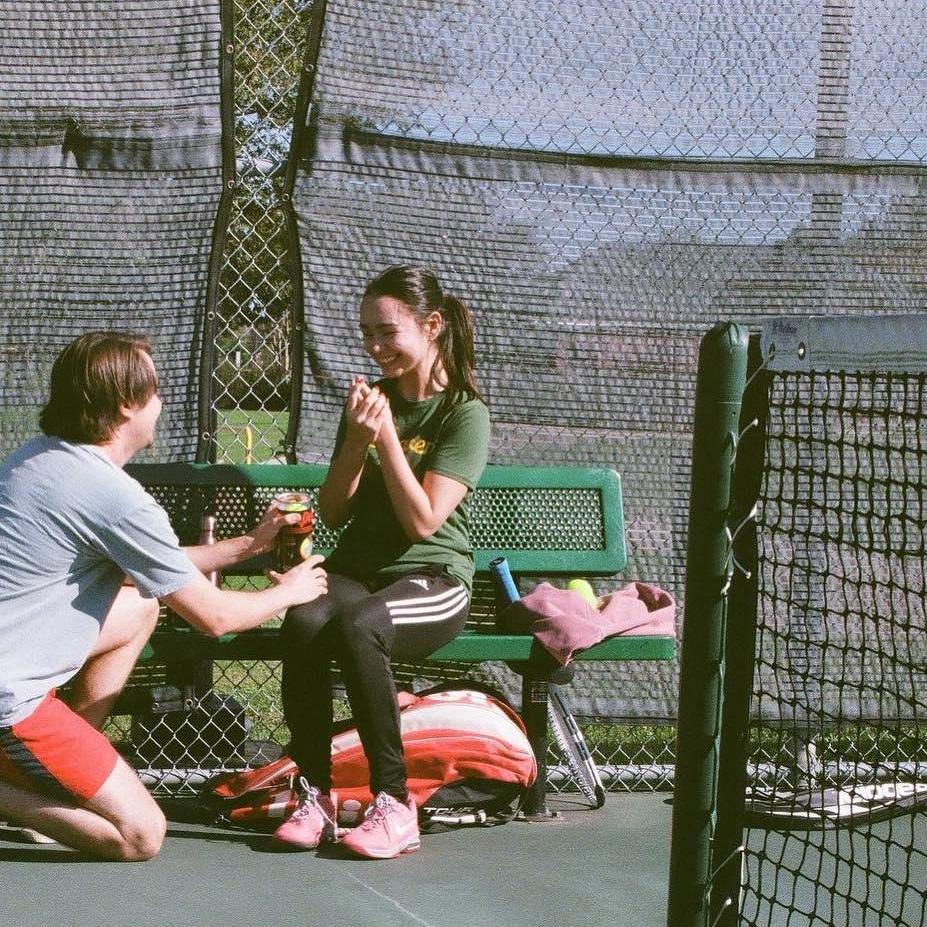11.02.19 💍 The proposal! Sweaty, no makeup, messy ponytail, sweats.. key to throwing a girl completely off-guard