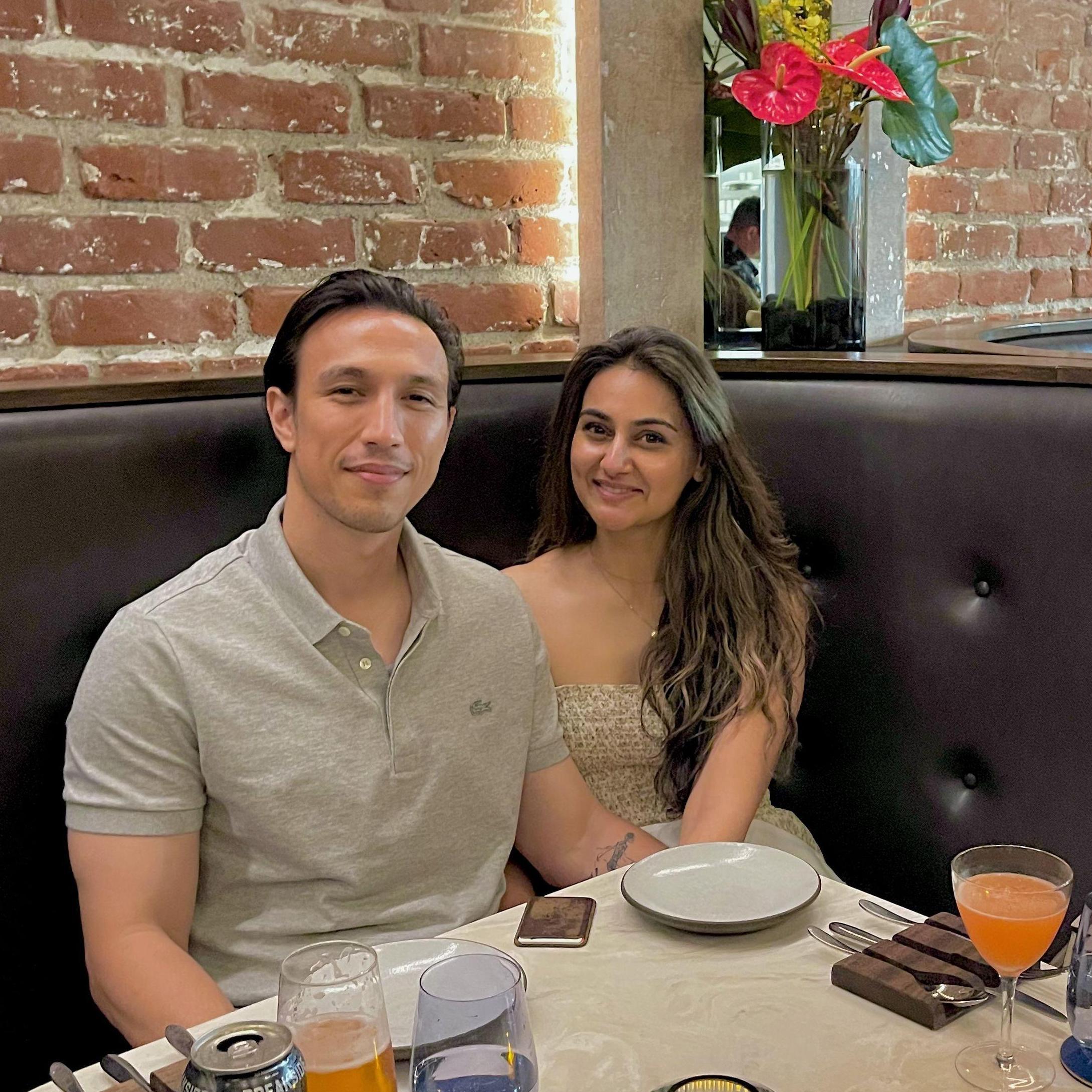 One of our first trip celebrations