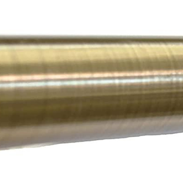 Urbanest 1" No Drilling Shower Closet Window Metal Premium Adjustable Tension Rod, Heavy Duty, 42-inch to 72-inch, Antique Brass