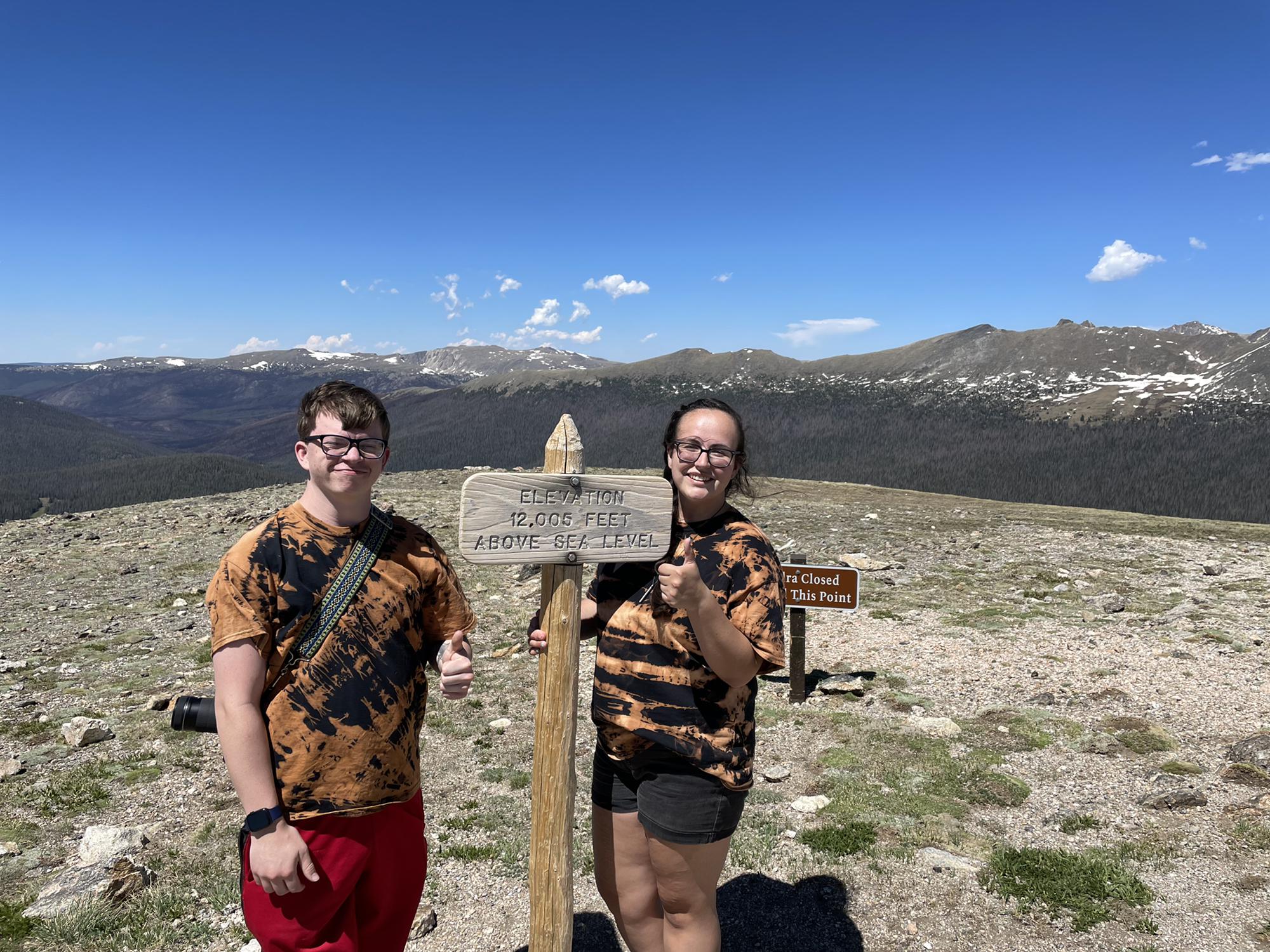 Climbed up to the tallest point at Trail Ridge in the Rocky Mountain National Park!